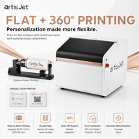 artisJet YOUNG Desktop UV LED Flatbed Printer Digital untuk Pencetakan Alat Tulis, Pulpen, Buku, Tas Pensil, Kulit, Plastik, Logam, Kotak