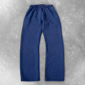 Pantalones de chándal anchos de poliéster para hombre, estilo jogger holgado, cintura elástica, transpirables, de forro polar, estilo urbano, venta al por mayor - Product Image 1