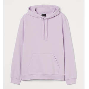 Sudadera con Capucha Extra Grande para Hombre, Color Lavanda, Informal, de Felpa, para Invierno - Product Image 2