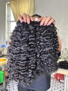 100% extensiones de cabello humano rizado birmano vietnamita cutícula alineada paquetes de cabello birmano doble dibujado - Product Image 4