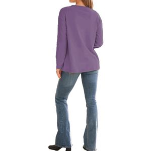 Sweats décontractés personnalisés pour femmes doublés de polaire léger pour les entraînements de gymnastique d'automne Streetwear confortable doux tricoté pull d'hiver - Product Image 2