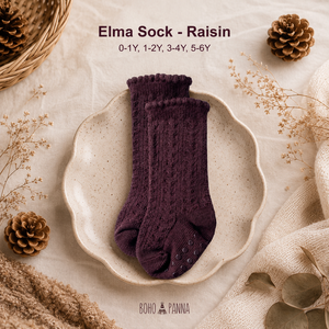 Calcetines para bebé Raisin con material suave y transpirable, soporte ligero y elasticidad flexible para los pequeños y activos. - Product Image 3