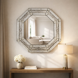 Espejo Decorativo de Pared Estilo Veneciano |   Espejo Decorativo de Estilo Barroco de Lujo |   Espejo de Pared de Estilo Antiguo |   Decoración para Sala de Estar y Dormitorio - Product Image 2