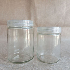 Frasco Cilíndrico de Vidrio Transparente con Tapa de Plástico de 250 ml, Recipiente para Cultivo de Laboratorio Autoclavable - Product Image 3