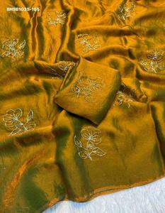 Colección Premium de Sarees y Blusas de Seda Suave con Hilo, Lentejuelas y Trabajo Zari a Precio de Mayoreo Saree Love - Product Image 5