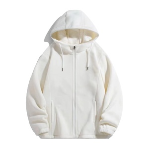Polaire sur Double Côtés Zipper Hoodies Sweats Hiver Mode Surdimensionné Hommes Vêtements Casual En Plein Air Personnalisé Hoodies Vente - Product Image 4