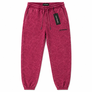 Pantalon de survêtement pour homme, couleur unie, 100% coton, respirant, séchage rapide, qualité supérieure, nouvelle mode, effet délavé à l'acide, décontracté, taille haute - Product Image 1