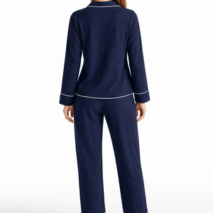 Ensembles de pyjamas en coton biologique personnalisés en gros pour femmes - Fournisseur direct de vêtements de nuit OEM - Product Image 2