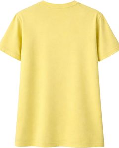T-shirt en coton jaune personnalisé pour femme avec motif étoile en strass, manches courtes, col rond, haut décontracté pour femme, design OEM personnalisé - Product Image 5