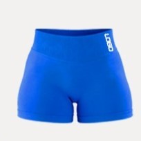 Blue Plus Size Eco-Friendly Yoga Set Scoop Neck T-Shirt Mid Waist <b>Shorts</b> Full-Length <b>Leggings</b> Sweat-Wicking Breathable Seamless - Product Image 3