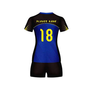 Uniforme de volley-ball pour femmes à manches courtes, anti-transpiration, fournisseur d'uniformes de volley-ball - Product Image 3