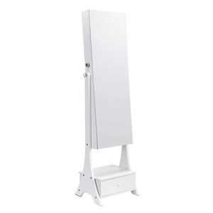 Armadietto Portagioie Pieghevole Stile Vintage con 3 Ripiani Organizzatori - Product Image 2