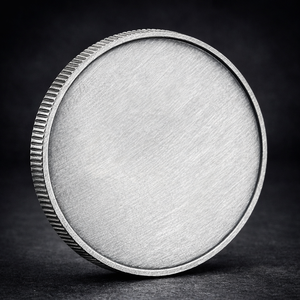 Moneda Conmemorativa Personalizable con Diseño Gratuito, Grabable, Plateada, de Metal Troquelado, Doble Cara en Blanco, para Recuerdo - Product Image 2