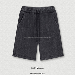 OEM High Street Heavyweight Old Washed <b>Vintage</b> Streetwear Tshirt -260G Linen Cotton Fried Snowflake Knitted 260 GramDDP Shipping - Product Image 5