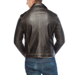 Vestes en cuir pour hommes sur mesure, vente en gros, en cuir véritable, manches longues, vêtements d'extérieur tendance avec choix de couleurs et logo 2026 - Product Image 6