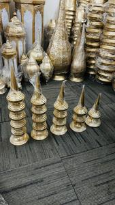 Piliers décoratifs dorés pour Mandap de mariage – Décoration traditionnelle pour événements, aménagement intérieur et extérieur - Product Image 4