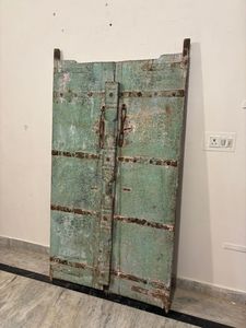 แผงประตูไม้เนื้อแข็งโบราณพร้อมกรอบแกะสลักด้วยมือ ประตูหน้าบ้านหรูหราสำหรับร้านอาหาร โรงแรม เฟอร์นิเจอร์บ้าน - Product Image 3