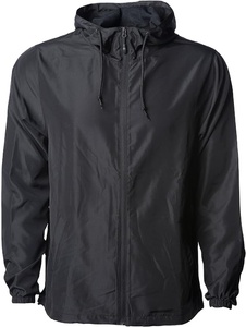 Veste coupe-vent de sport active légère et imperméable pour homme avec logo personnalisé OEM ODM, fermeture éclair et capuche, collection 2025 - Product Image 2