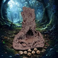 Tour à dés Maxmax DND Magic Tree Trunk pour jeux de rôle sur table, Donjons et Dragons, cadeau d'Halloween et de Noël
