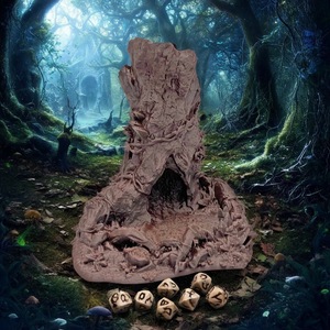 Torre de Dados Maxmax DND con Diseño de Tronco de Árbol Mágico para Juegos de Rol de Mesa, <span class=keywords><strong>Dungeons</strong></span> and <span class=keywords><strong>Dragons</strong></span>, Regalo de Halloween y Navidad - Product Image 5