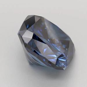 Diamante azul oscuro sintético de laboratorio con corte cojín de 1.00 CT a 5.00 CT, certificado, claridad VVS VS, para anillo - Product Image 6
