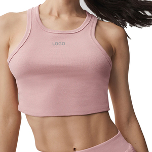 ชุดเซ็ตเสื้อครอปแขนกุดทรงรัดรูปสุดฮิตและกระโปรงเทนนิสเอวสูงสำหรับผู้หญิง ชุด 2 ชิ้น ชุดกีฬาเทนนิส OEM รับผลิตแบรนด์ส่วนตัว - Product Image 6