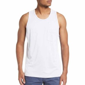 Wholesale <b>Men's</b> Customized Gym Training Regular Fit Tank Tops Breathable Custom Logo <b>Sports</b> High Quality Knitted Cotton <b>Men</b> <b>Vest</b> - Product Image 3