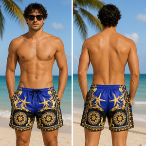 Men Premium <b>Surf</b> Shorts 4 Way Stretch Quick Dry Beach Board Shorts Custom Design Swimwear Wholesale Trending Sublimation - Product Image 2