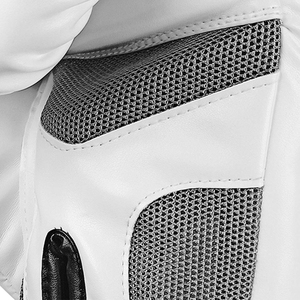 Fabrication de gants de boxe blancs sur mesure de haute qualité, fabriqués en cuir véritable, gants de boxe de compétition personnalisés - Product Image 6