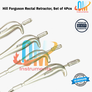 Ensemble de 4 instruments chirurgicaux de qualité supérieure Hill Ferguson Rectal Retractor à fibre optique |   Instruments OldMed - Product Image 5