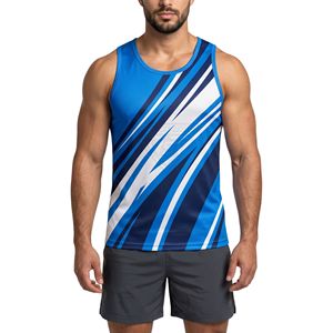 Débardeurs de sport pour hommes en polyester, sans manches, à séchage rapide, respirants et anti-transpiration, vente en gros - Product Image 1