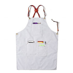 Delantales de Cintura Unisex para Barbería con Logotipo Personalizado, Delantales Negros de Cuero Invertido con Bolsillos para Barberos y Peluqueros - Product Image 3