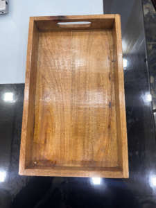 Assiettes de service en bois avec poignées faciles à transporter, élégantes et idéales pour les restaurants et les maisons, assiettes de présentation améliorant l'intérieur - Product Image 6