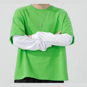 เสื้อยืดสองชั้นพร้อมรับซัมเมอร์ น้ำหนักเบา ระบายอากาศได้ดี ผ้าสวมใส่สบาย สำหรับผู้ชายและผู้หญิง สวมใส่สบายๆ ทุกวัน ตามเทรนด์ - Product Image 5