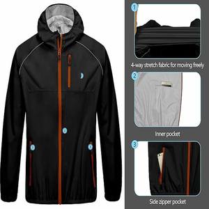 Veste de pluie imperméable haute performance avec tissu respirant coupe-vent et capuche réglable, postée par Dress Sports - Product Image 4