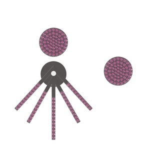 ชุดอัญมณีประดับด้วยเพชร10มม.,เครื่องประดับอัญมณีทำด้วยมือโดย Metarock Jewels - Product Image 4