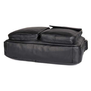 Top Grain Genuine Leather Men's <b>Briefcase</b> Business Messenger Bag New Fashion Crossbody Shoulder <b>Briefcase</b> Wholesale Supply - Product Image 3