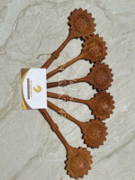 Cuillère en bois en forme de coquillage, collection Fairy Ocean, faite à la main, en bois rouge, vaisselle écologique pour l'Australie