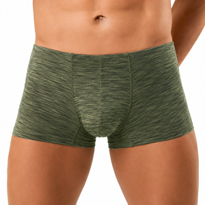 Men's Mid-rise Camouflage Boxer <b>Shorts</b> Breathable Body Shaping Knitted Nylon/Spandex Sports - Product Image 2
