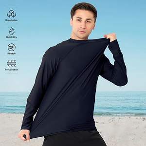 Camiseta de Protección Solar (Rash Guard) Estampada de Alta Calidad al Por Mayor, con Mangas Largas, para Hombre, Precio Más Bajo, Superventas - Product Image 4