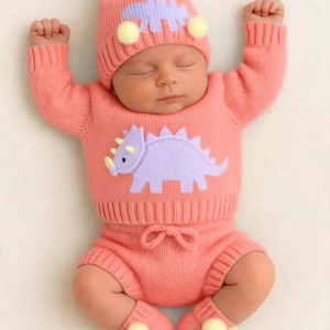 Ropa de Invierno para Bebés, Conjunto de Punto Suave para Bebés, Diseñado para Brindar Comodidad, Calidez y Uso Diario, Producción a Medida - Product Image 1