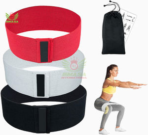Set de Bandas de Resistencia para Entrenamiento de Cadera para Mujeres, Bandas Elásticas Anchas Antideslizantes para Ejercicios de Glúteos, de Poliéster Resistente - Product Image 2