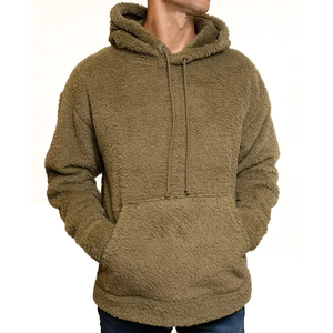 Sweat à capuche zippé streetwear personnalisé de qualité supérieure pour homme, hiver, 100% coton épais, décontracté, avec 2 poches - Product Image 1