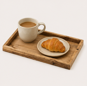 Wholesale Handmade Rustic Rectangle Wooden Serving Tray Eco-Friendly Solid <b>Pine</b> Wood Decorative Tray For Home And Hotel Decor - Product Image 2