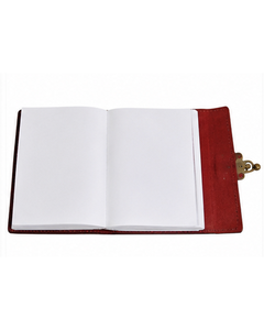 Luxury Handmade Leather <b>Journal</b> with Tiger Eye Gemstone Antique Brass Lock Vintage Notebook Diary with Tiger Eye Stone and Brass - Product Image 4