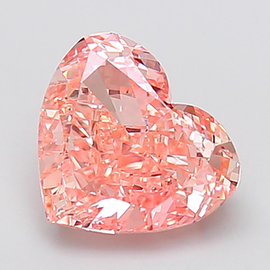 Heart Cut Lab grown Diamond Fancy <b>Pink</b> Diamond Loose Stone For Jewelry Making - Product Image 1