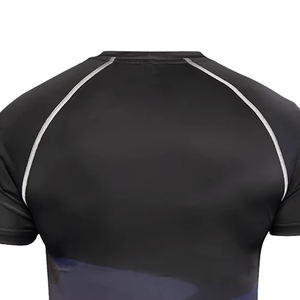 Top Sales Rash Guard Sportswear Custom Bjj <b>Printed</b> Rash Guard Solid Color Mma Men Rashguard Wholesale Price - Product Image 2