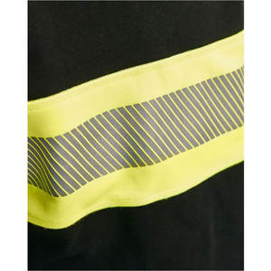 Sudadera de construcción para hombre, ropa de trabajo de alta visibilidad, para correr, negra/amarilla, reflectante, de seguridad, sudadera de alta visibilidad para el trabajo. - Product Image 6