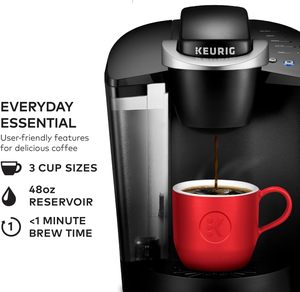 <b>Keurig</b> <b>K</b>-Classic Single Serve <b>K</b>-Cup <b>Pod</b> <b>Coffee</b> <b>Maker</b>, with 3 Brew Sizes, 48oz Removable Reservoir, Black - Product Image 2