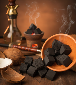 Briquettes de charbon de coco pour chicha améliorent la qualité du tabac à chicha grâce à une longue durée de combustion et à un arôme pur. - Product Image 1
